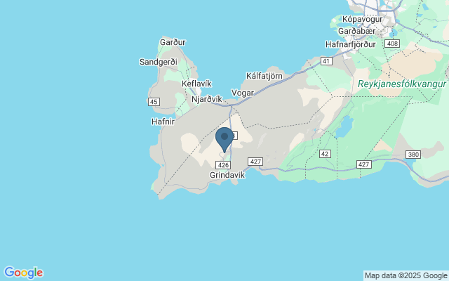 Kaart met locatie Blue Lagoon